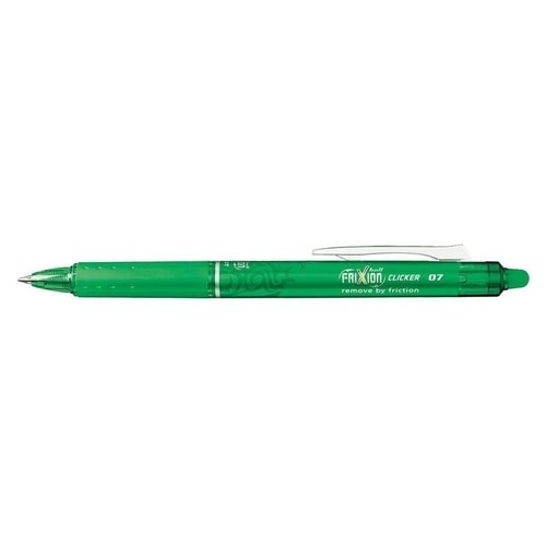 PILOT FRIXION CLICKER PEN Erasable Fine 0.7mm Green